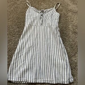 Hollister Striped Blue and White Women's Dress